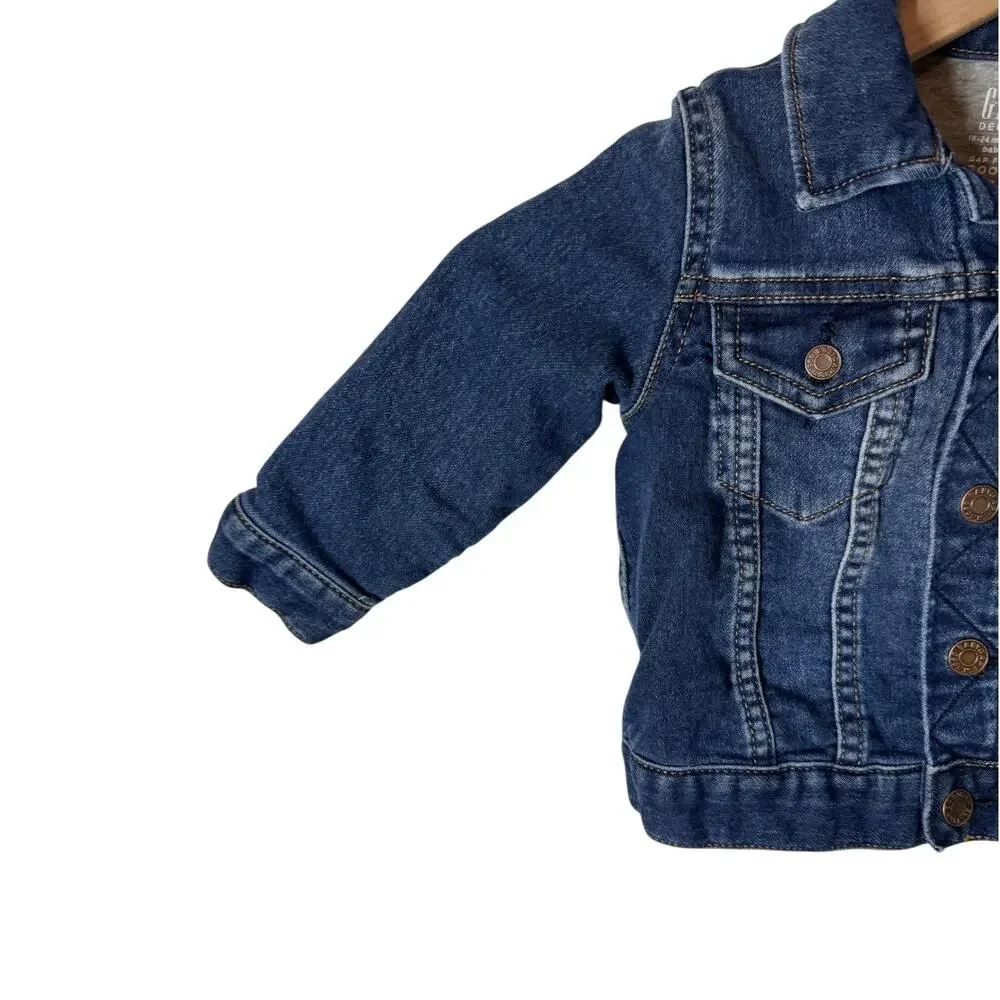 Gap Kids Denim Jacket 18–24 Months Blue Jean Trucker Style